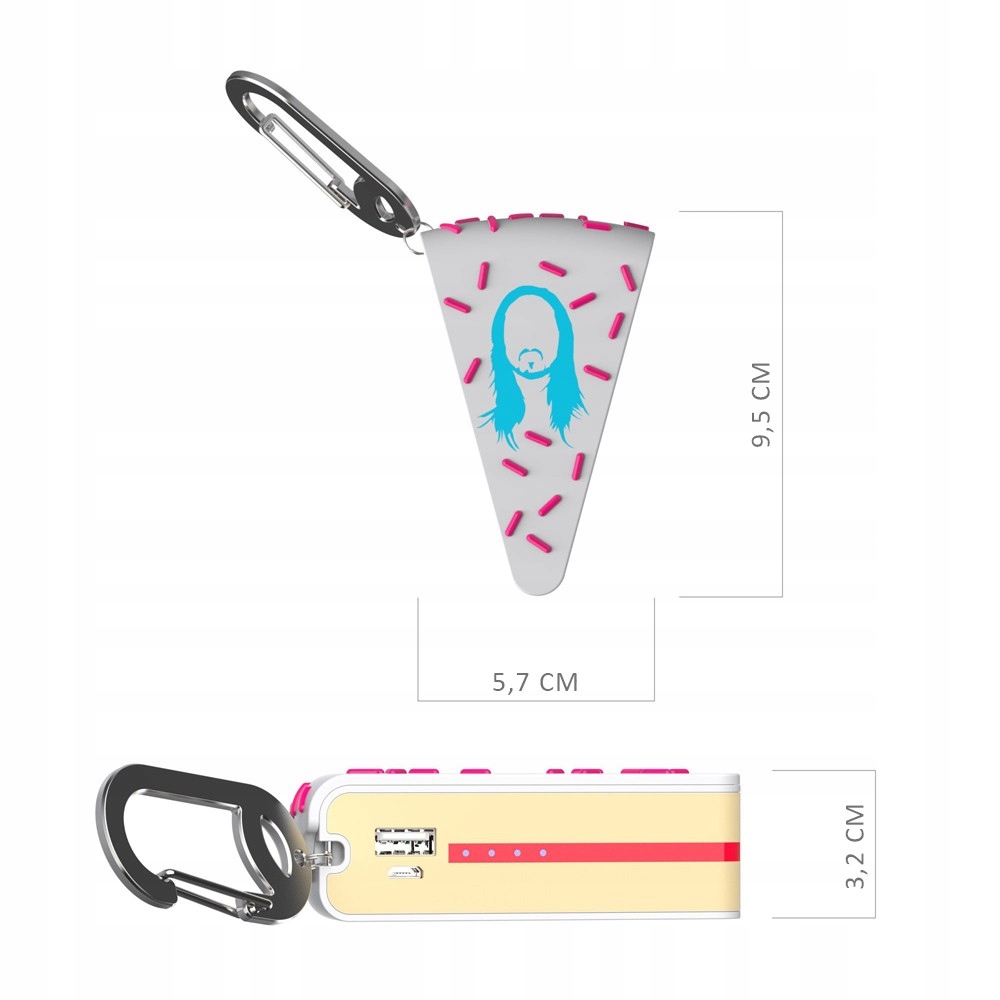 Buqu Power Bank USB - Steve Aoki CAKE ME Marka inna