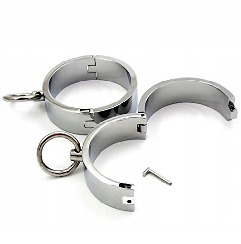 METALL ZESTAW KAJDANKI NA NOGI Z O-RINGIEM DO BONDAGE DLA MĘŻCZYZN I KOBIET — miniatura 5