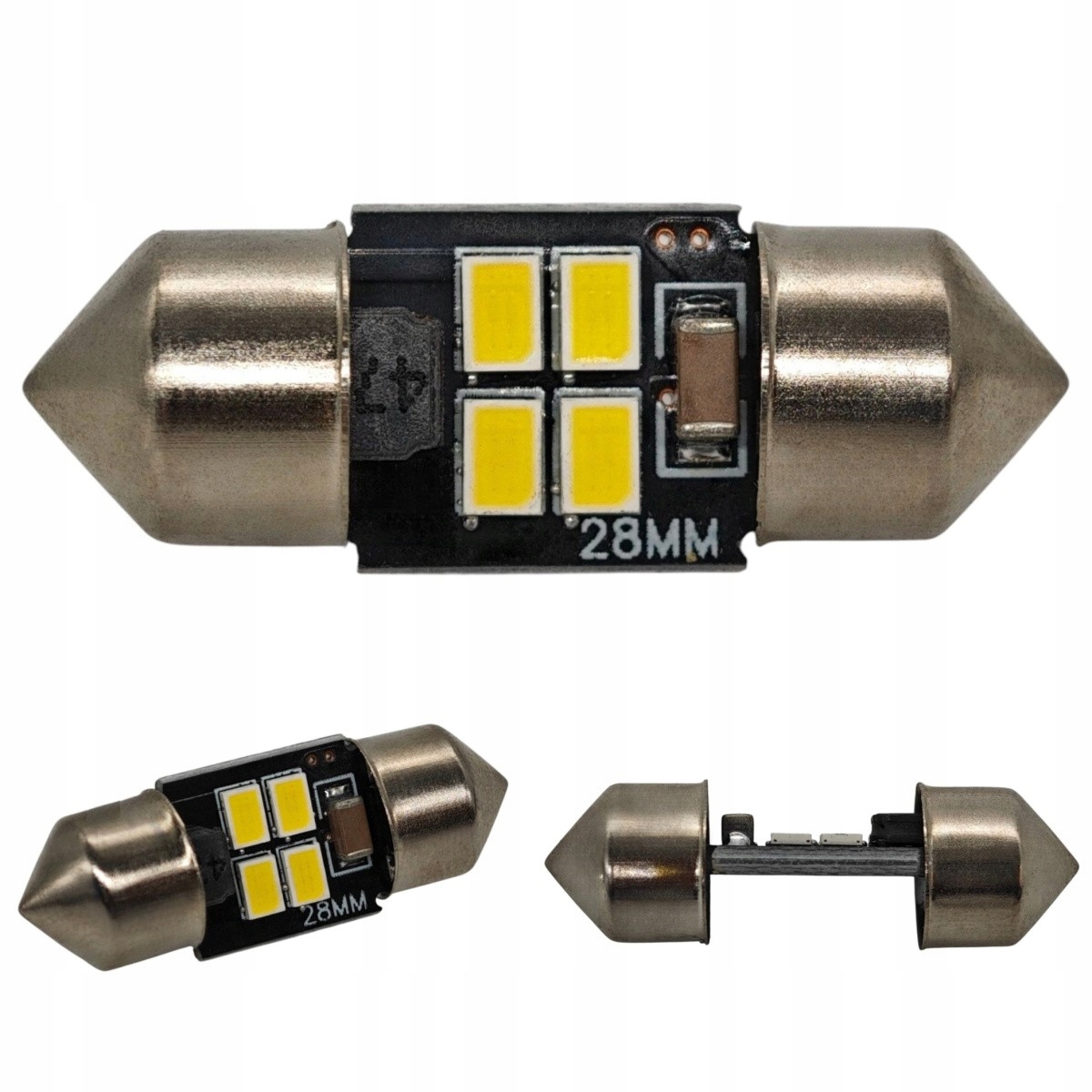 C3W Led żarówka Led SV8.5 12V Canbus 28mm biała