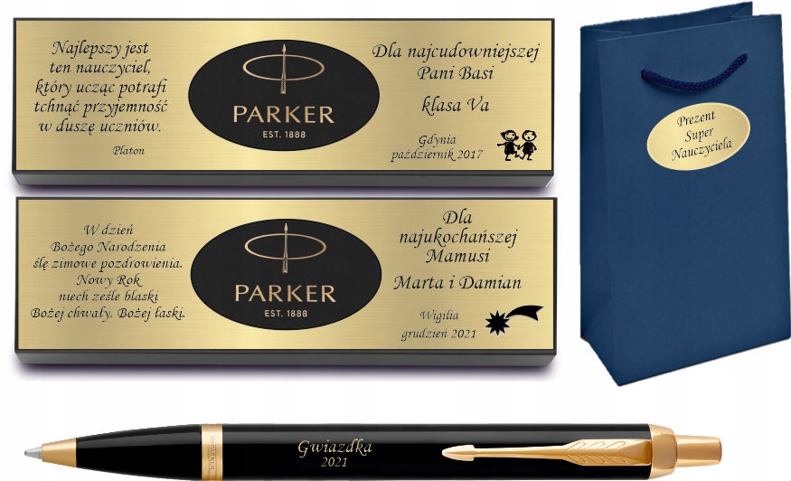 

Parker długopis IM Royal Czarny Gt Grawer