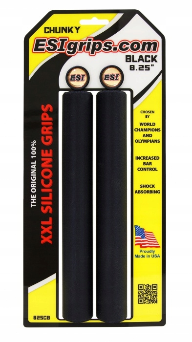 

Esi Grips chwyty XXL Chunky czarne + korki