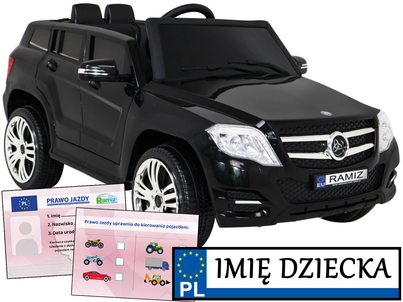 auto na akumulator CITY RIDER światła LED PILOT