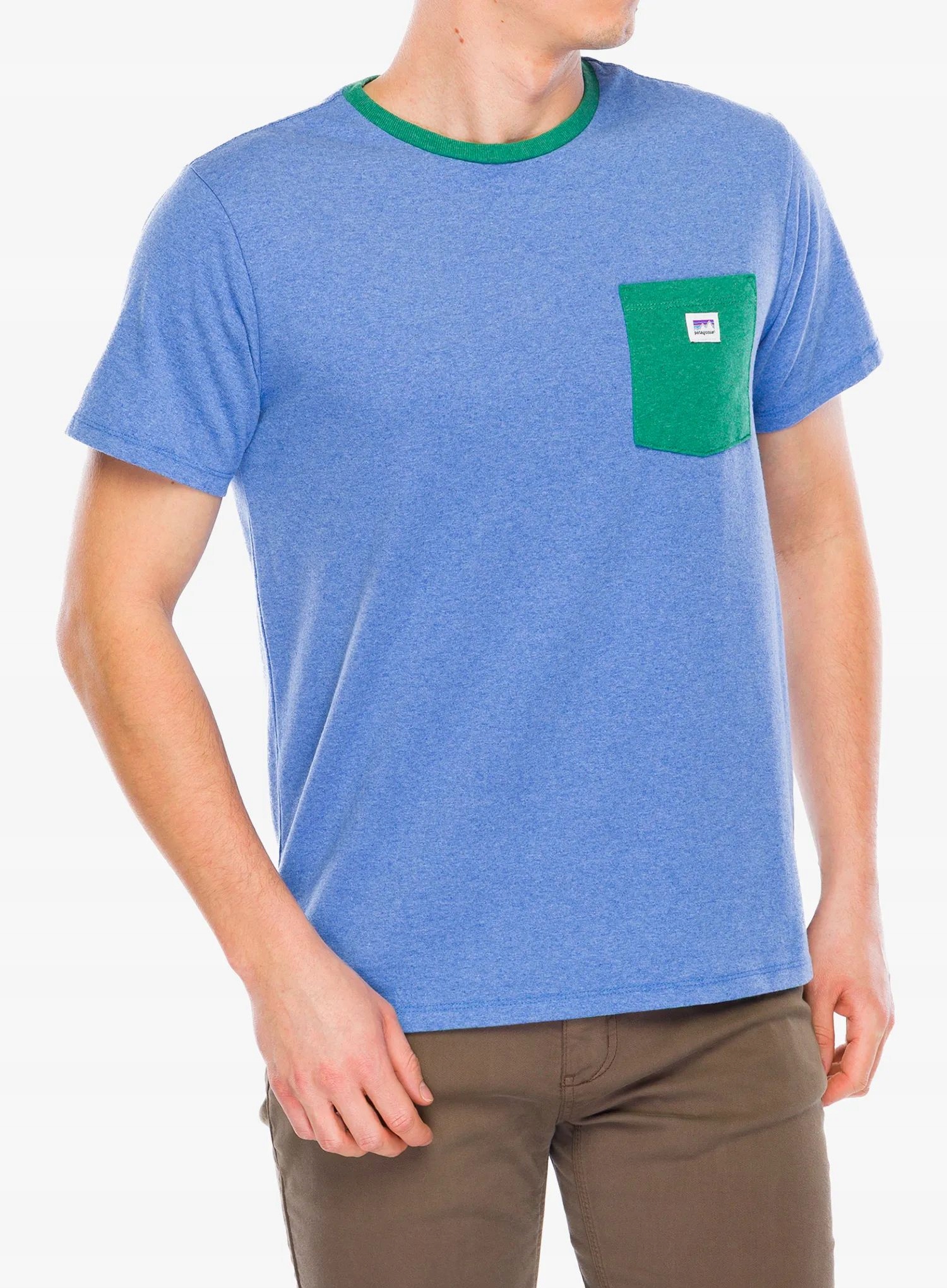 Patagonia Shop Sticker Pocket Responsibili-Tríčko modré Xs