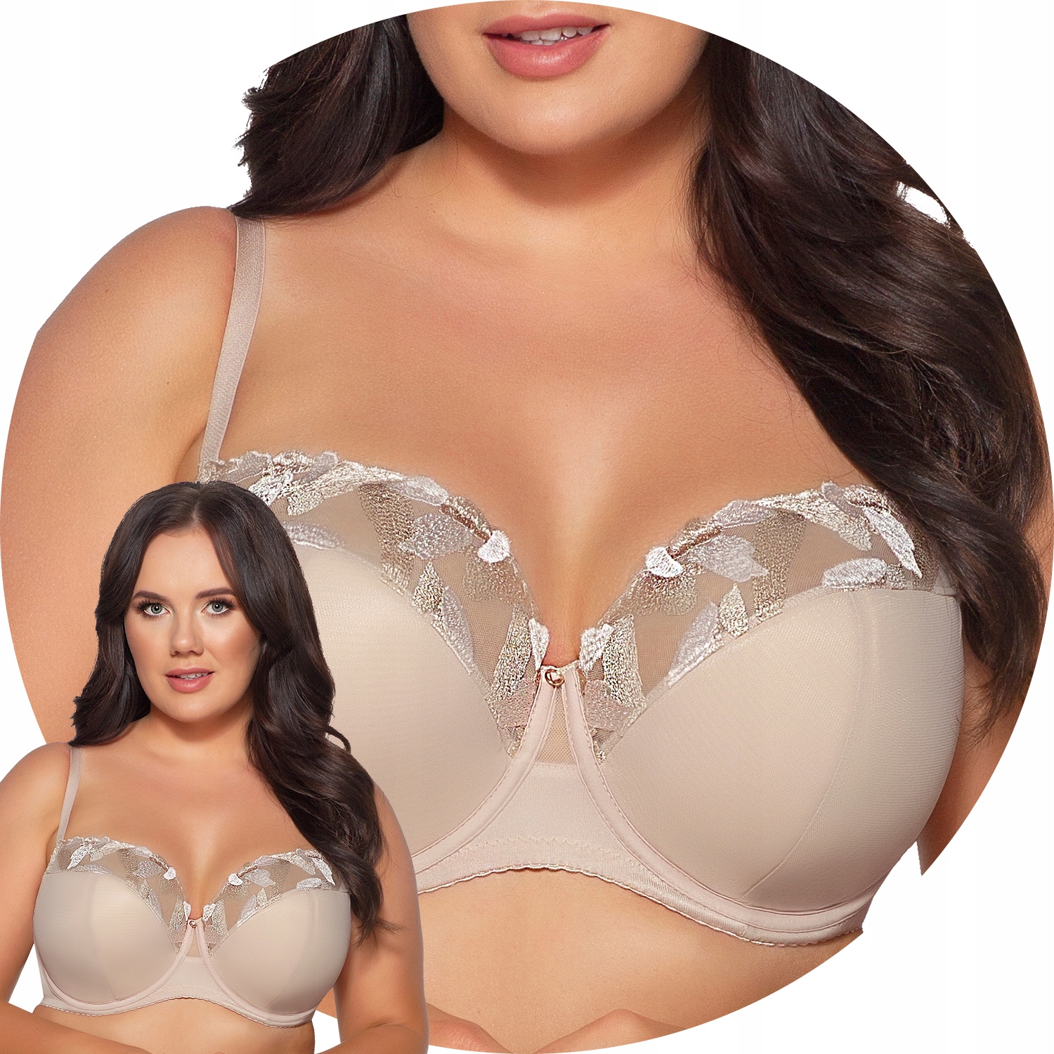 Ava 2081 Masumi blush béžová Polovyztužená podprsenka 65J Semi Soft
