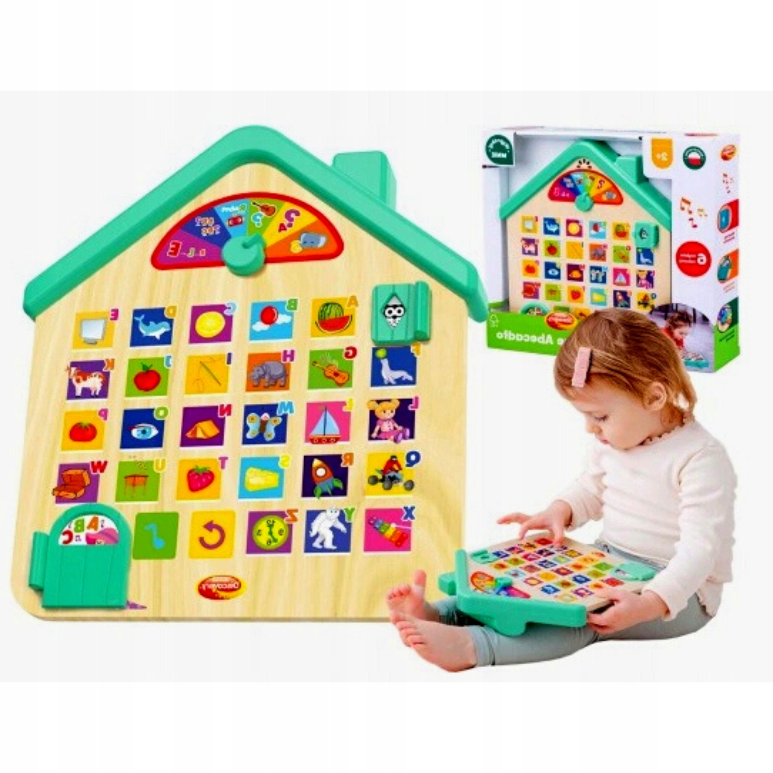MÓWIĄCE ABECADŁO OBRAZKOWE ALFABET+PANEL DOTYKOWY • Cena, Opinie - Allegro