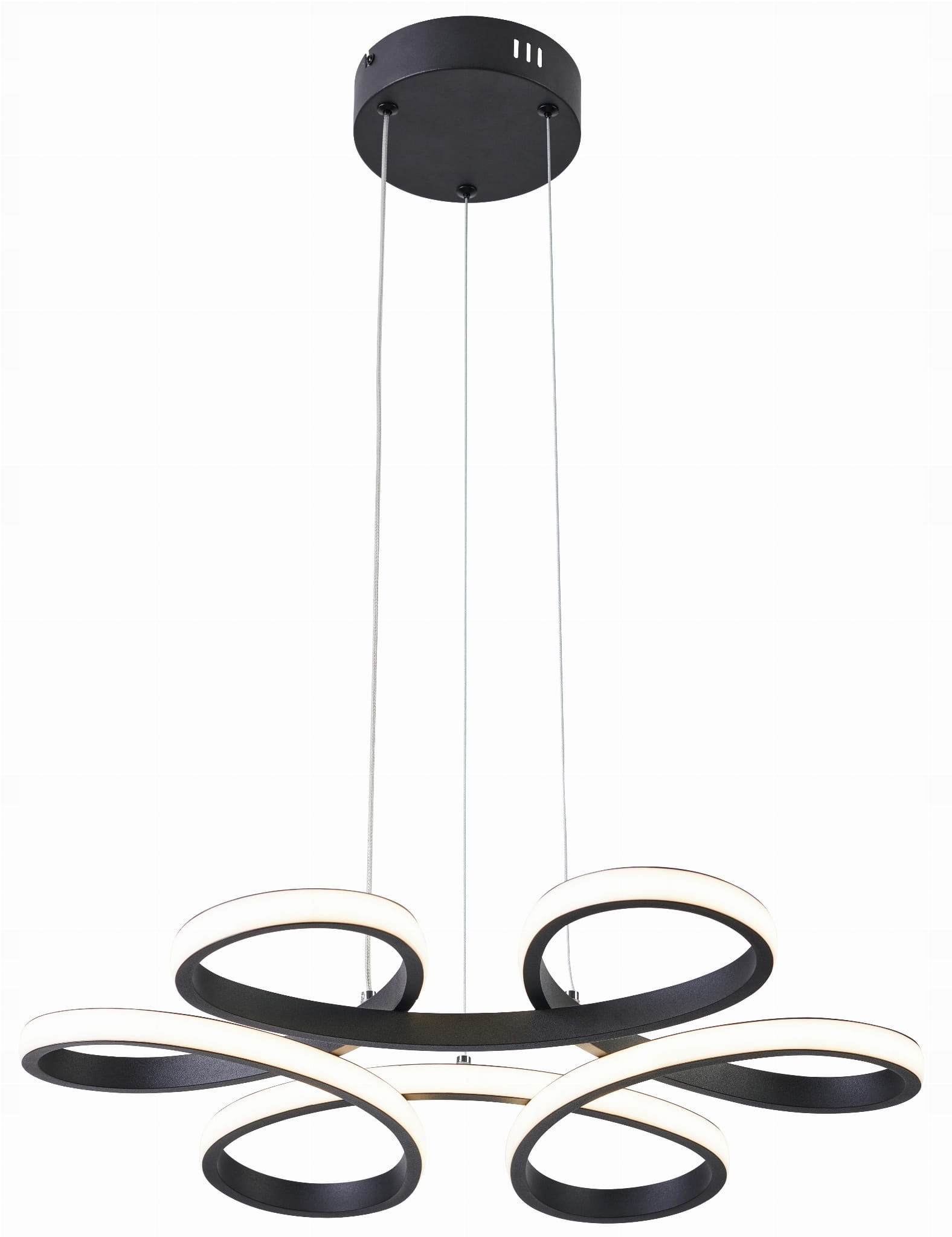 Osvetlenie s kvetinovým motívom do zimnej záhrady nad stôl Burton čierne