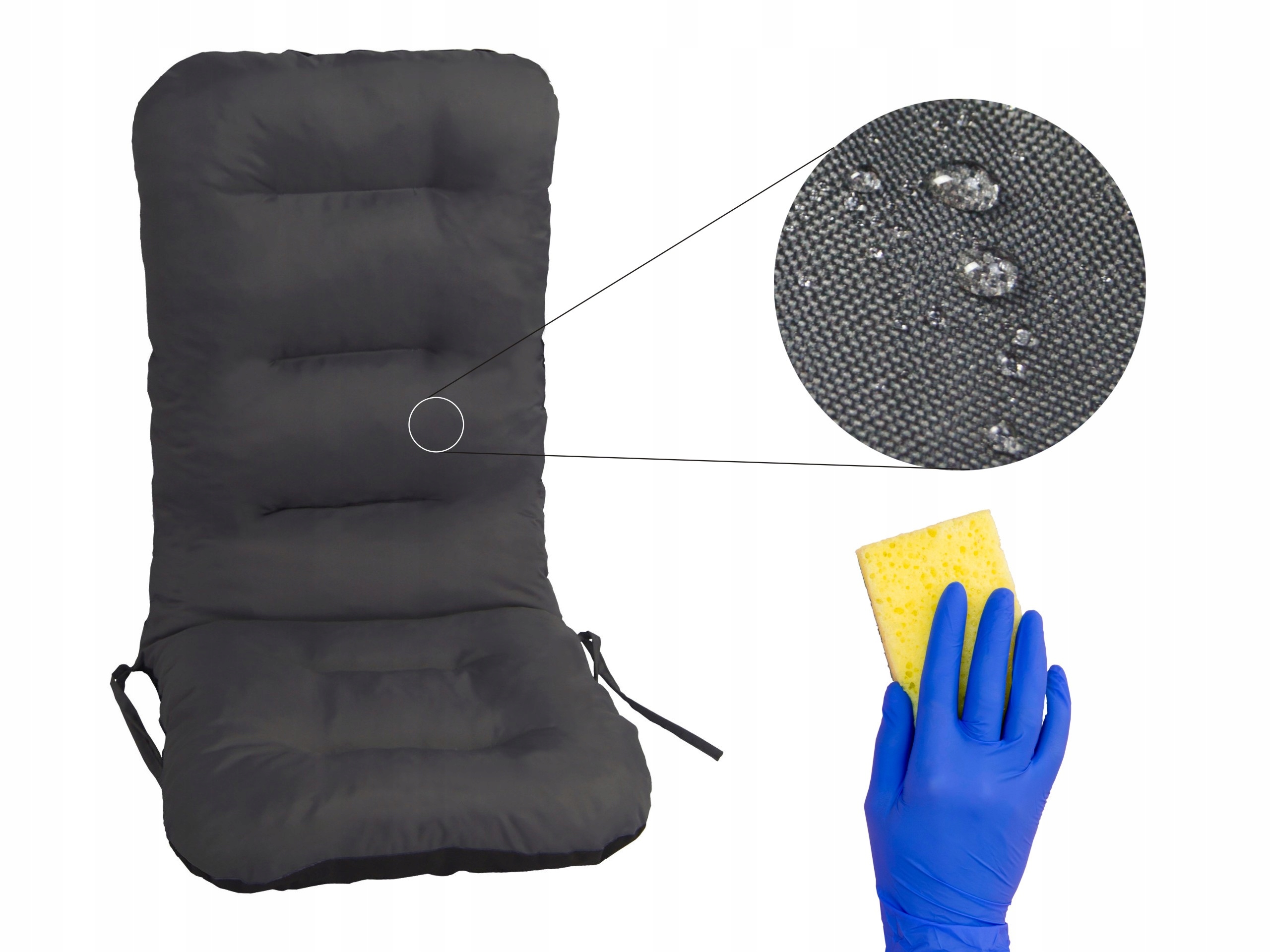 Velký Polštář na křeslo, Lehátko nebo Zahradní křeslo