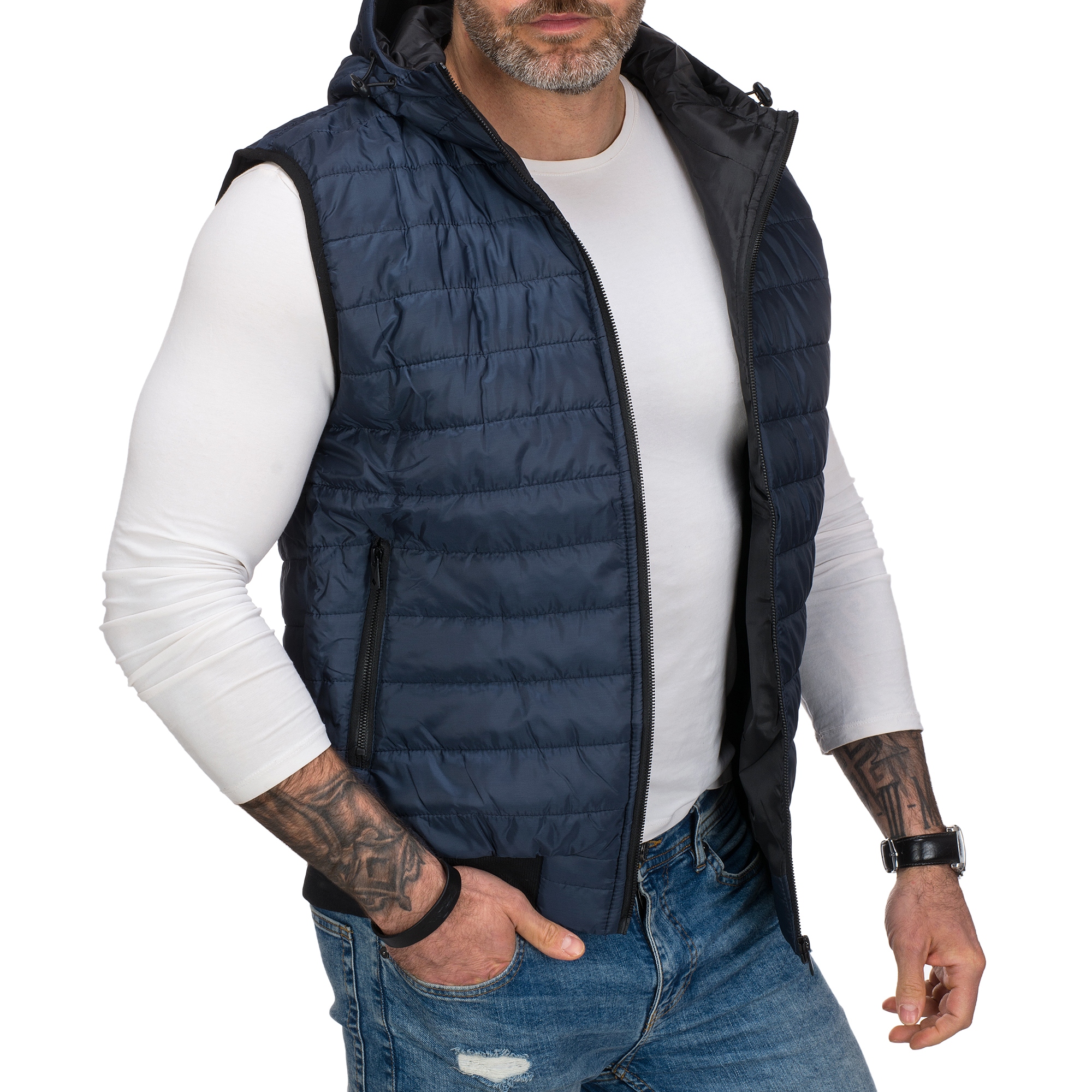 BZ88 r. XXL MĘSKI BEZRĘKAWNIK PRZEJSCIOWY PIKOWANY Rozmiar XXL