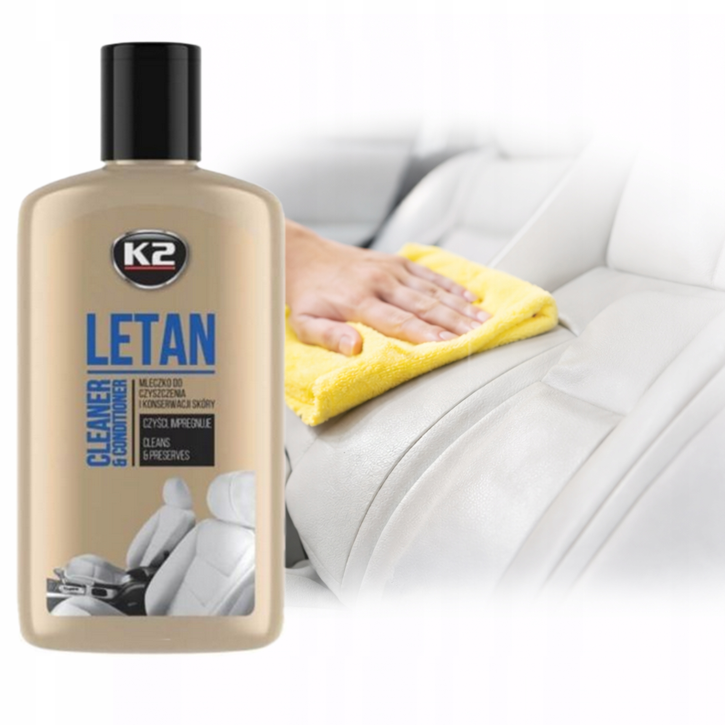Mleczko do czyszczenia i konserwacji skóry K2 Letan 250ml
