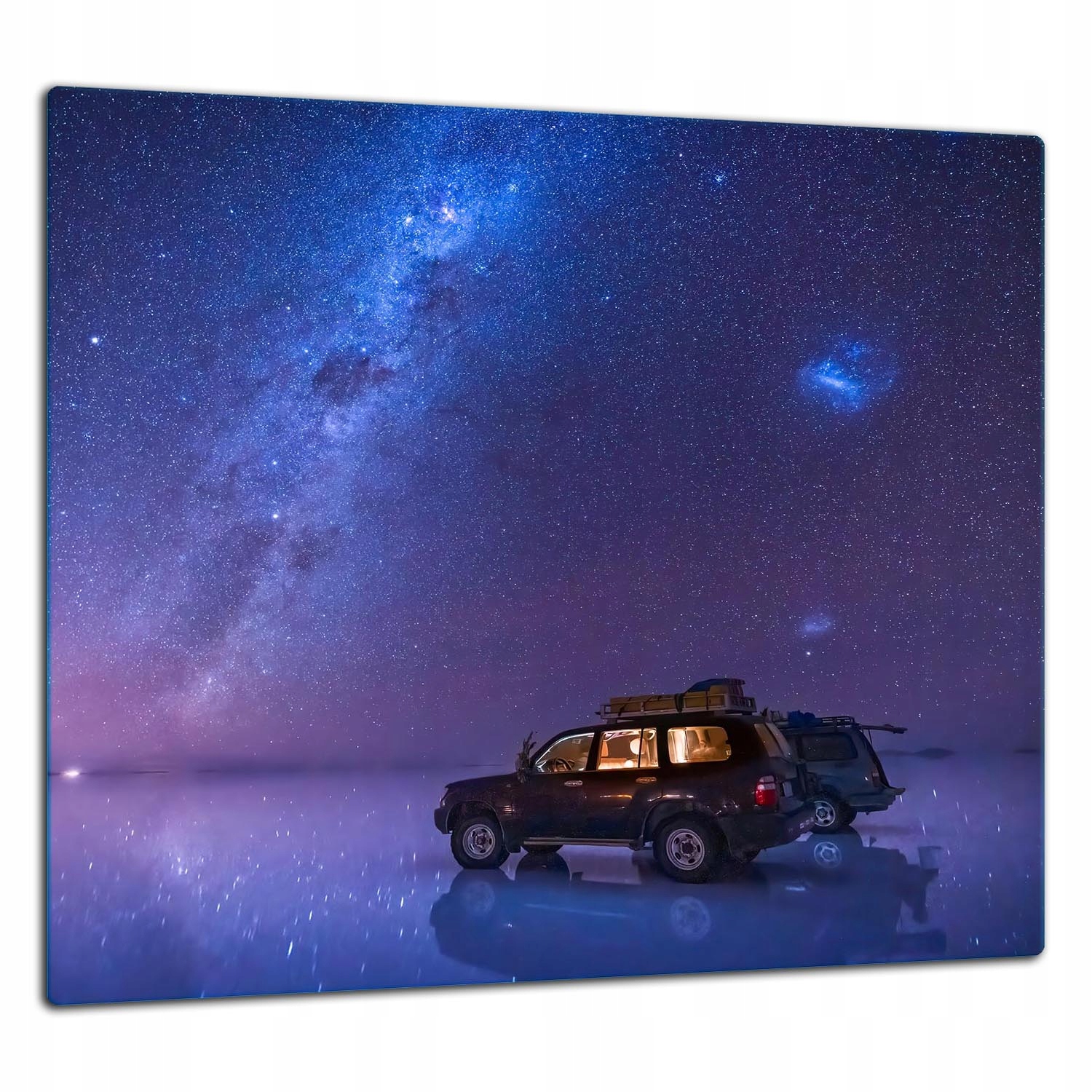 Skleněná Ochranná Deska Panel Lepidlo 65x60 Auto Lacobel 7v1