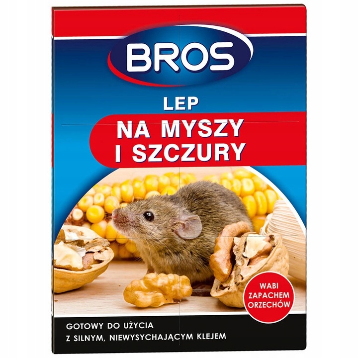 

Bros Pułapka Na Myszy i Szczury Gryzonie Lep 1szt
