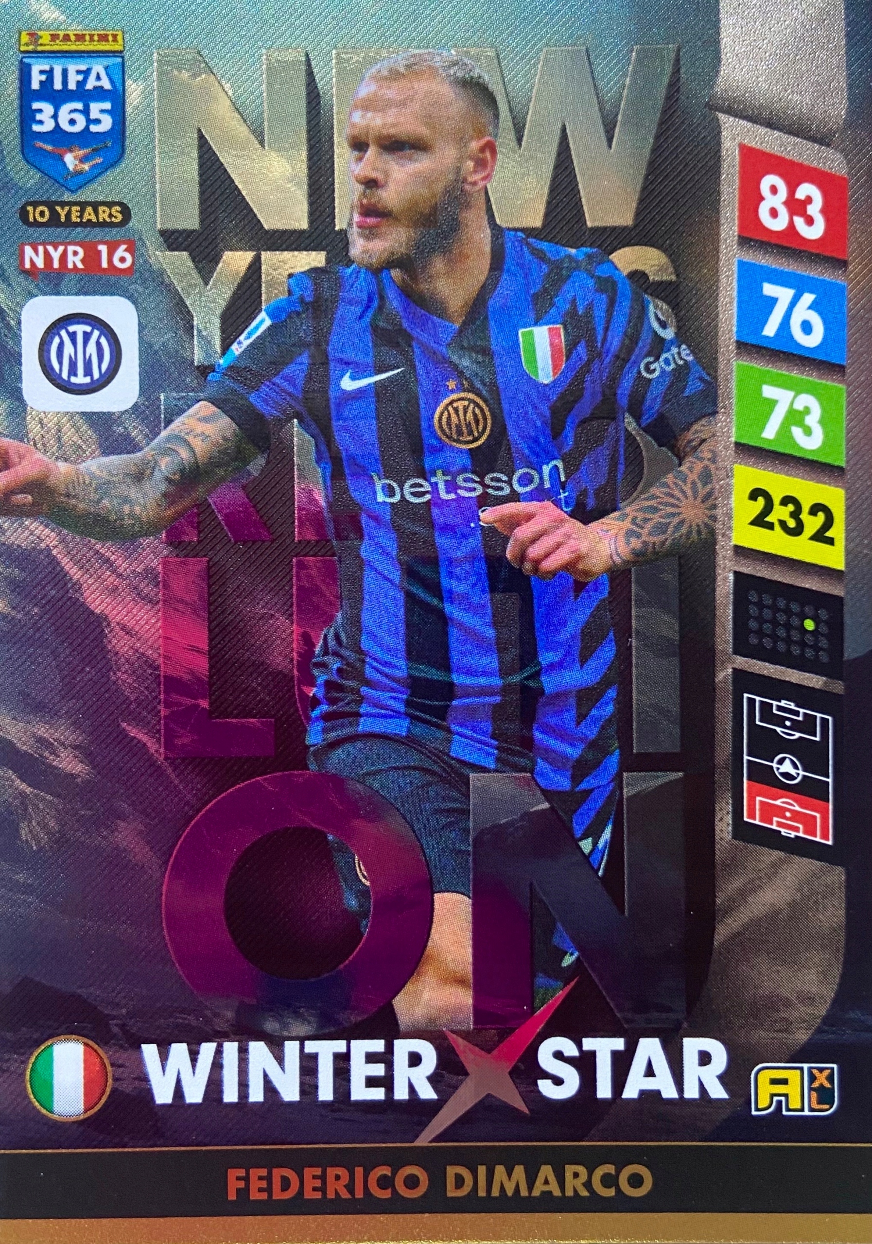Fifa 365 2025 Upgrade Winter Star Nyr 16 Federico Dimarco Inter