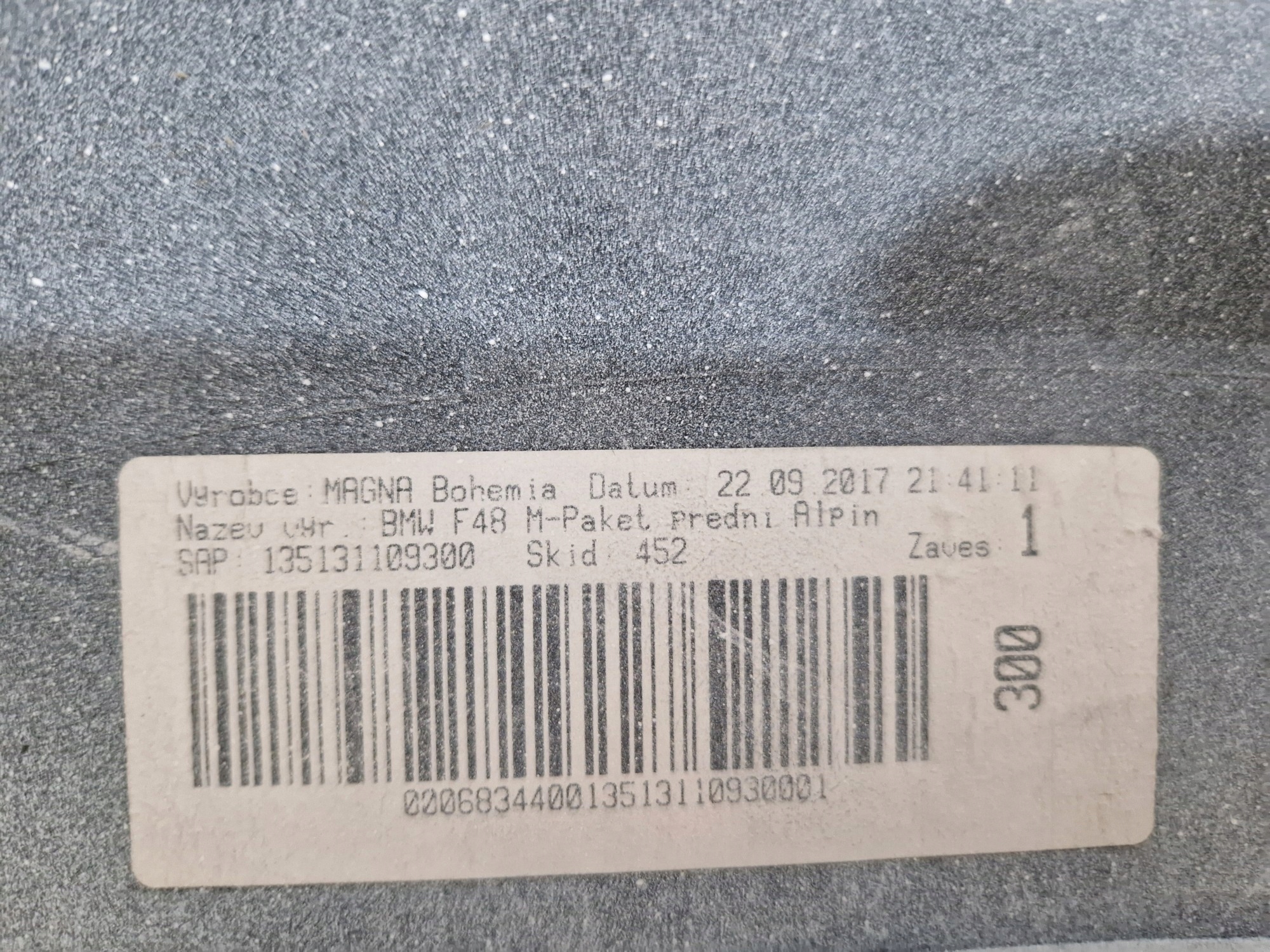* BMW X1 F48 15-19 m-packet bumper front front 8059891
