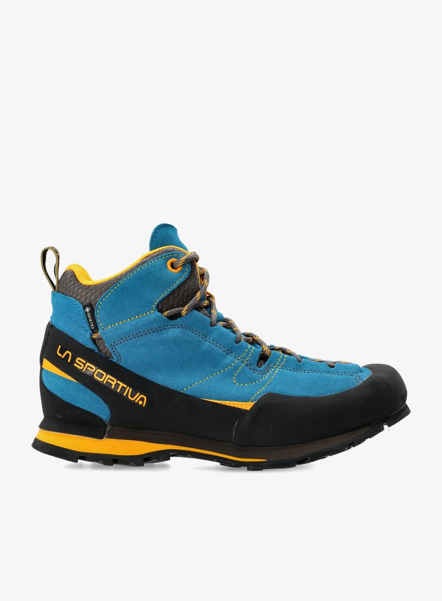 Přístupové boty La Sportiva Boulder X Mid Gtx modrá/žlutá 43,5