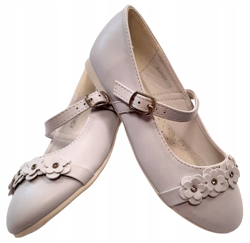 

Buty Baleriny Komunijne Białe Roz 30 Wkła 19,50 CM