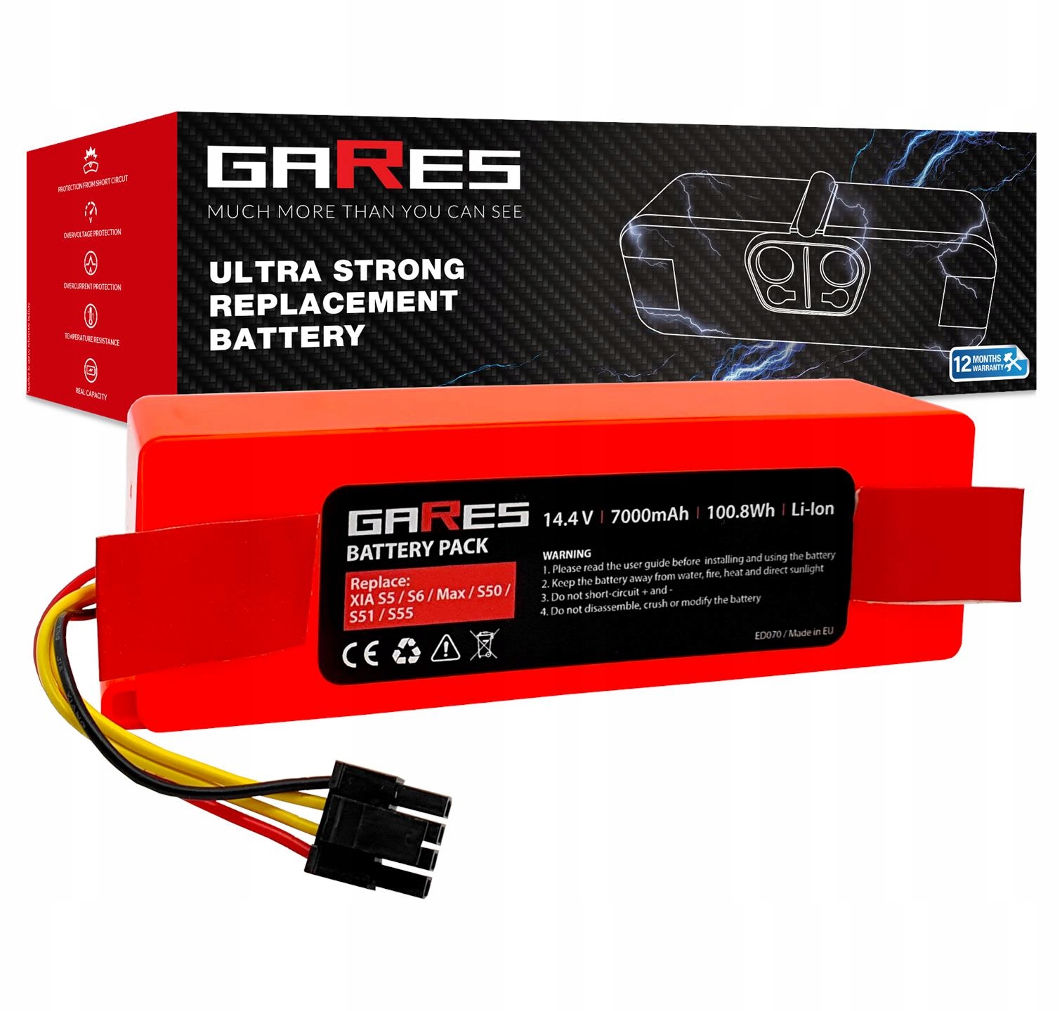 Akumulátorová batéria pre Xiaomi Roborock S5 S5max S6 S7 S7max Q5 Q7 14,4V 7Ah