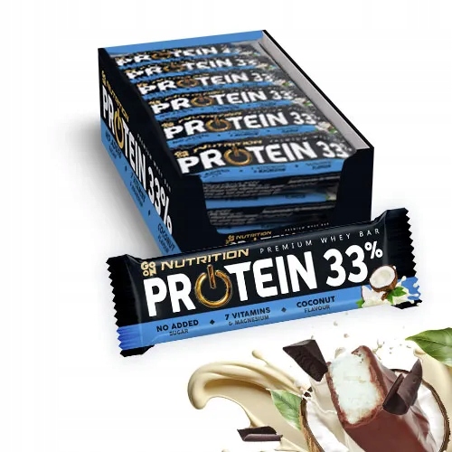25 x Go On Nutrition Baton Protein 33% smak kokosowy 50g