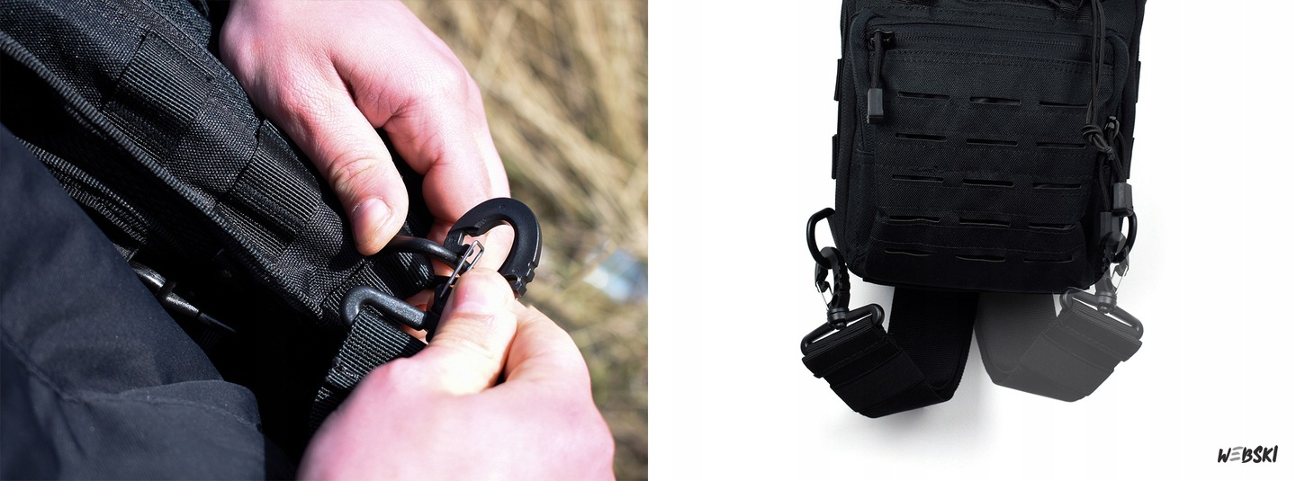 PLECAK Na Jedno Ramię CZARNY WOJSKOWY TORBA Kod producenta sur07SK1arm_black