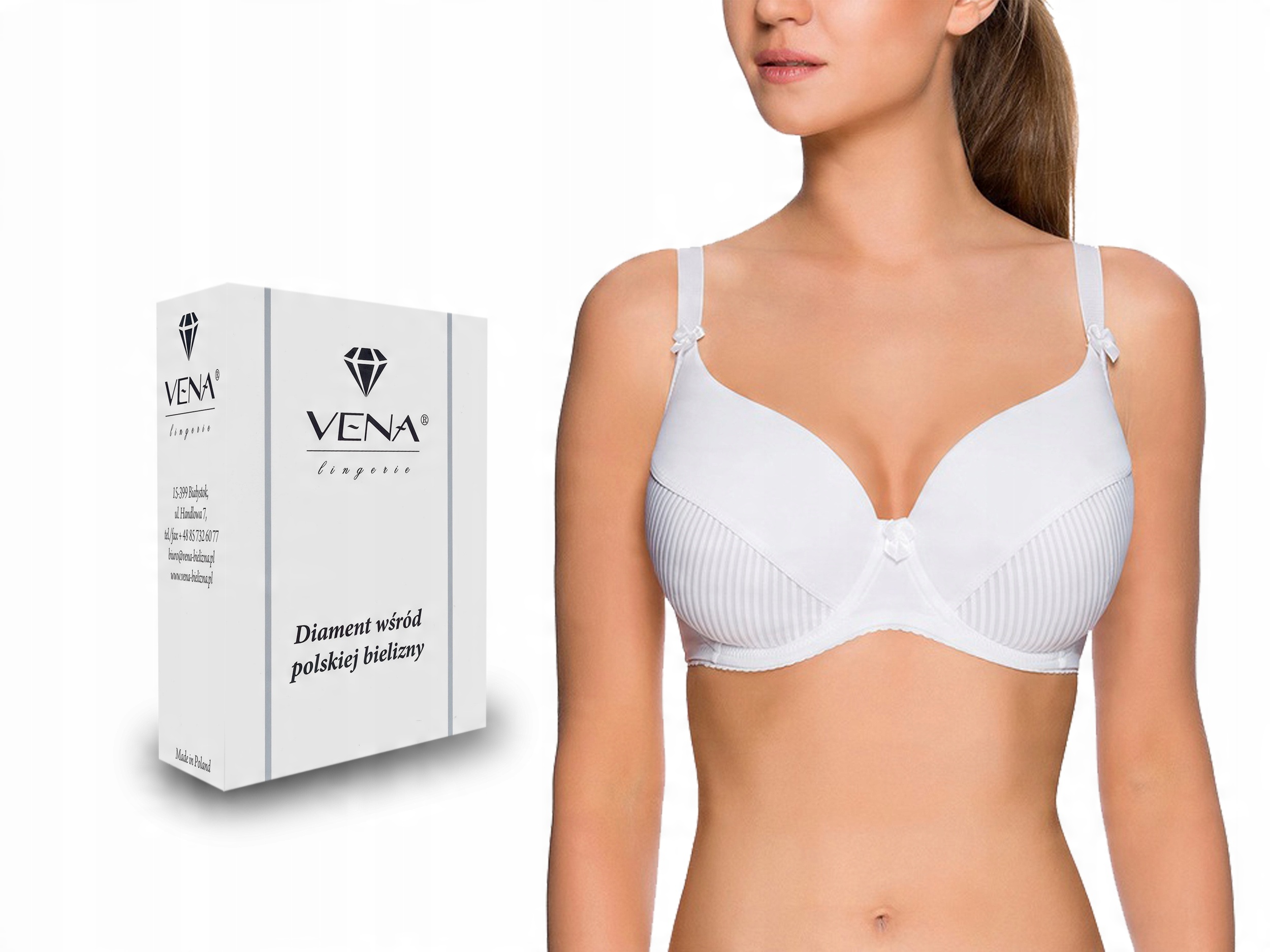 

Biustonosz Vena VB-11 , Fullcup , Biały , 80B
