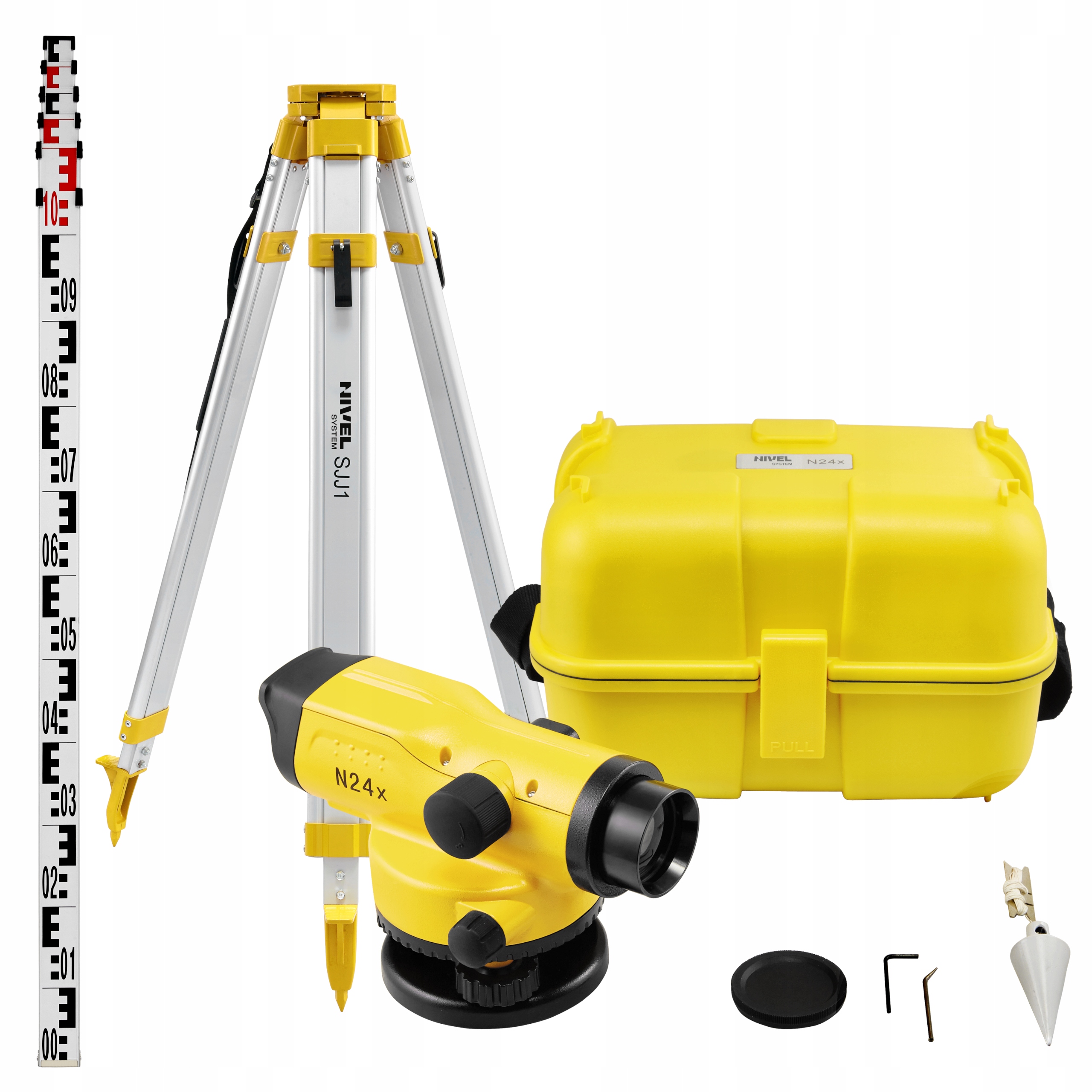 NIWELATOR OPTYCZNY NIVEL SYSTEM N24x+ŁATA+STATYW