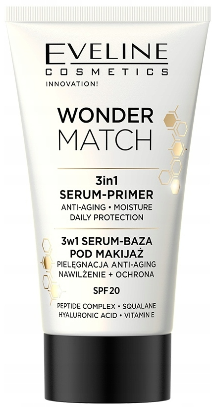 Eveline Wonder Match Podkladová báza pod make-up 3v1 Sérum Starostlivosť SPF20