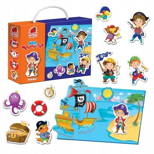 GRA MAGNETYCZNA PIRACI 3+ LOGICZNA