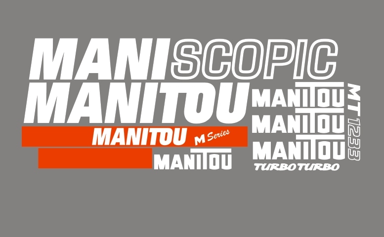 Samolepky – polep Manitou Mt 1233