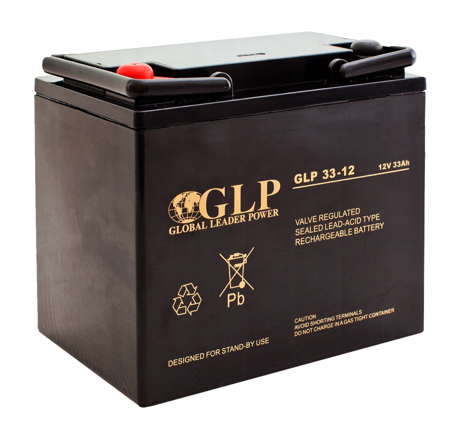 Bezúdržbový akumulátor Glp Agm 12V 33Ah M6 Ups núdzový alarm