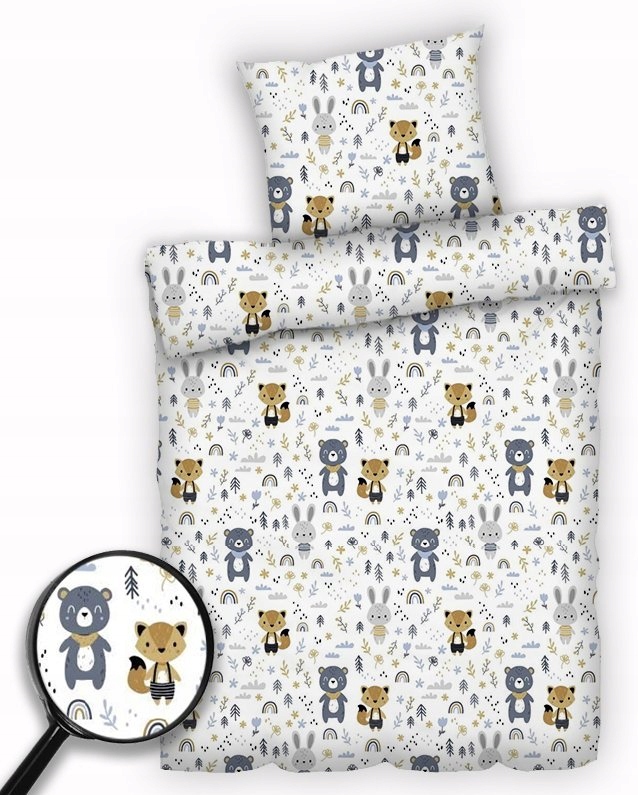 POŚCIEL dziecięca KOMPLET 120x90 2 el RÓŻNE WZORY