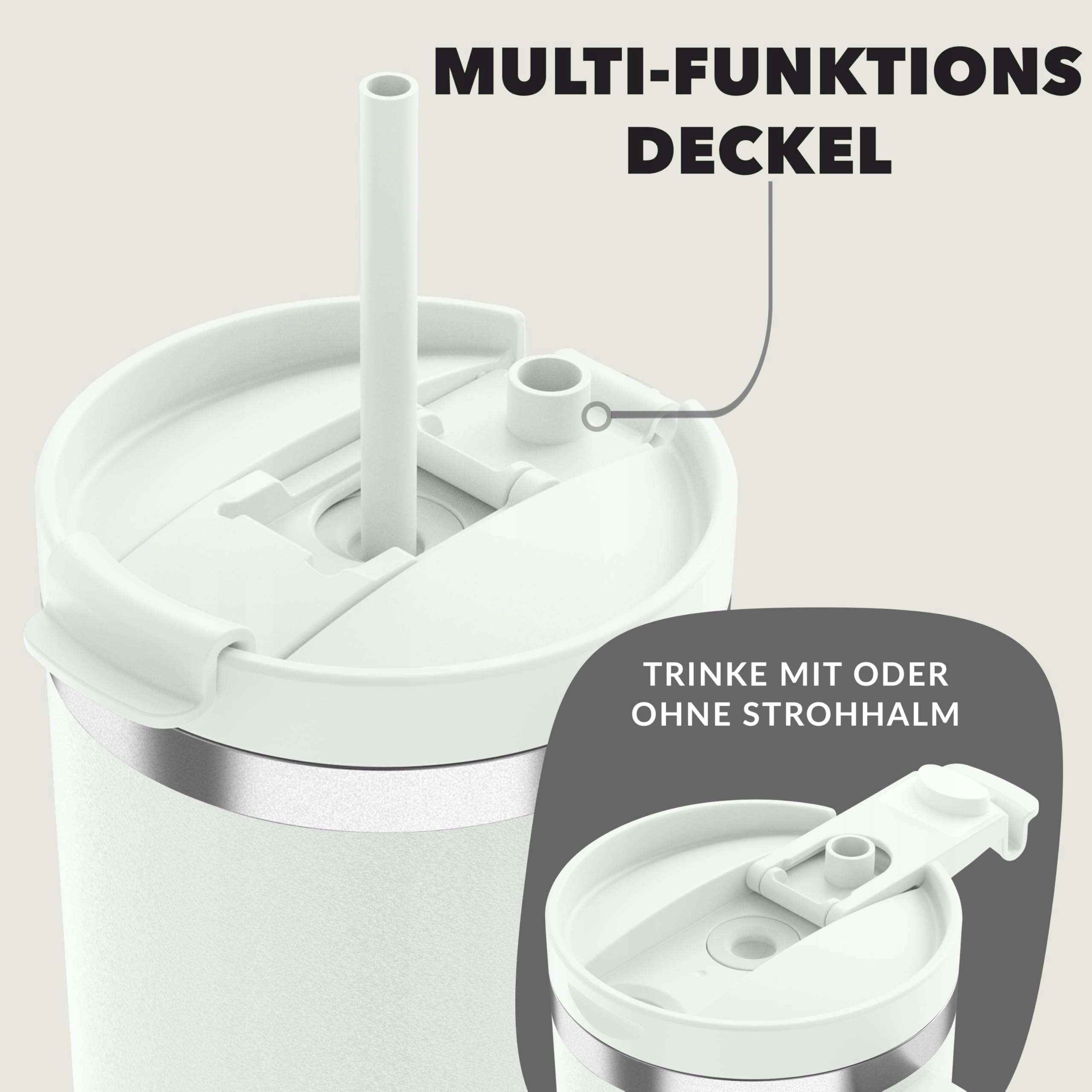 CONTIGO Butelka Termiczna Stalowa 1200ml Z Uchem I Słomką BPA Free — miniatura 3