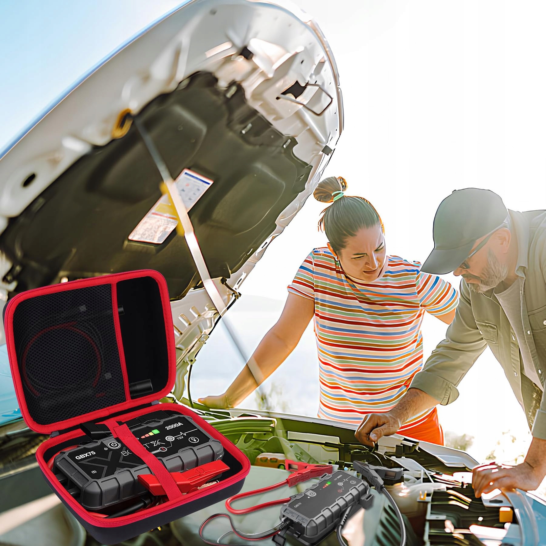 PEYYARGO Etui Ochronne Kompatybilne z Boost X GBX75 Powerbanką Starthilfe — miniatura 9