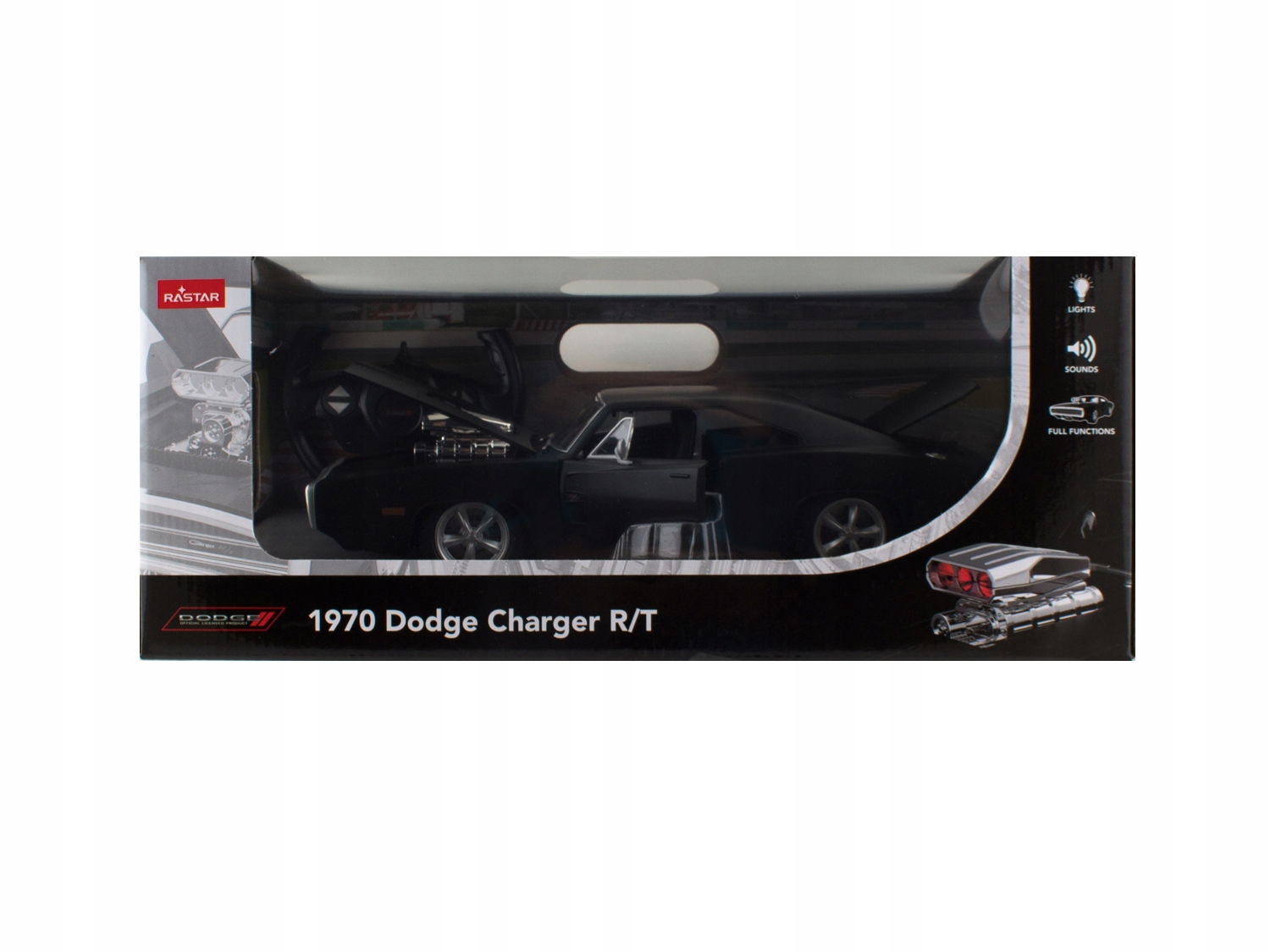 DODGE CHARGER R/T 1970 RASTAR ŚWIATŁA DŹWIĘKI R/C Stan opakowania oryginalne