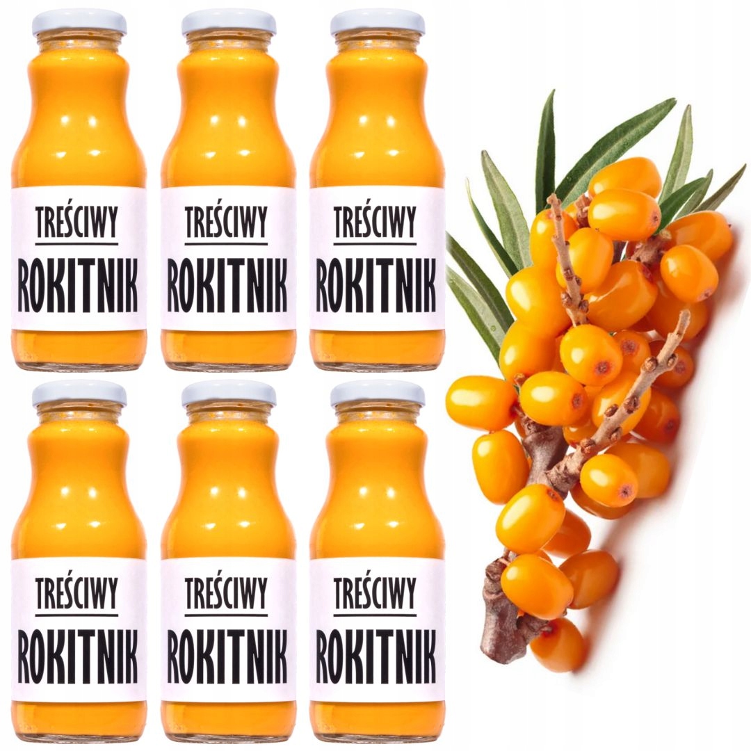 Levně Rakytníkový džus 100% přírodní lisovaný 250 ml Set 6 Kusů – Ano Levněji