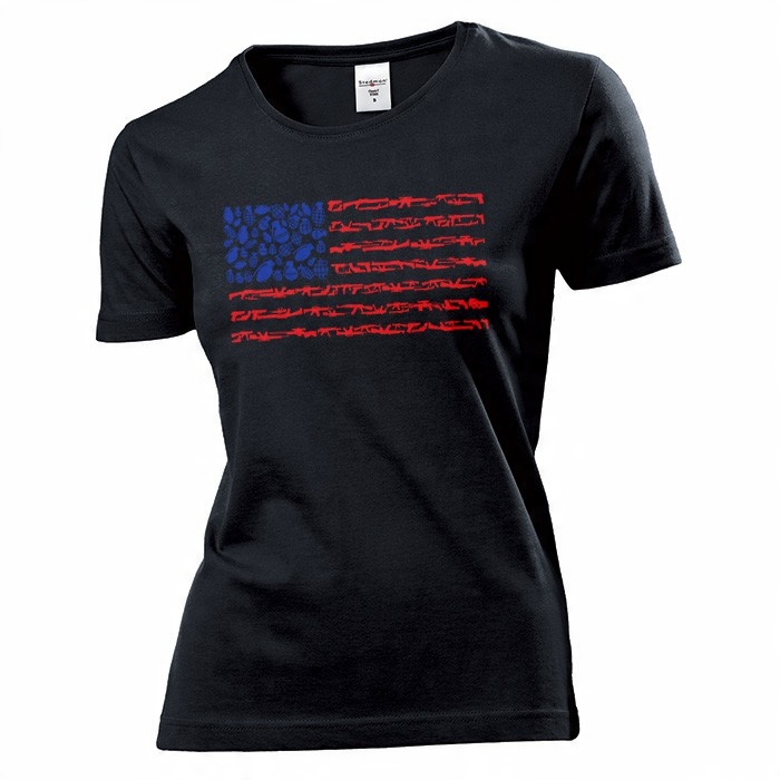 

Koszulka damska Usa Flaga Bron c XL