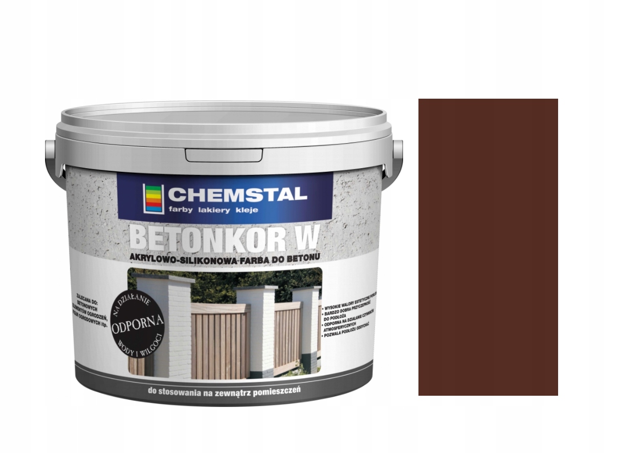 

Farba Do Betonu Betonkor W Brązowa 1L Chemstal
