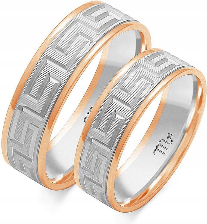 Svatební prsten pro novomanžele 14k 585 vel. 20 21 22, originální s gravírováním