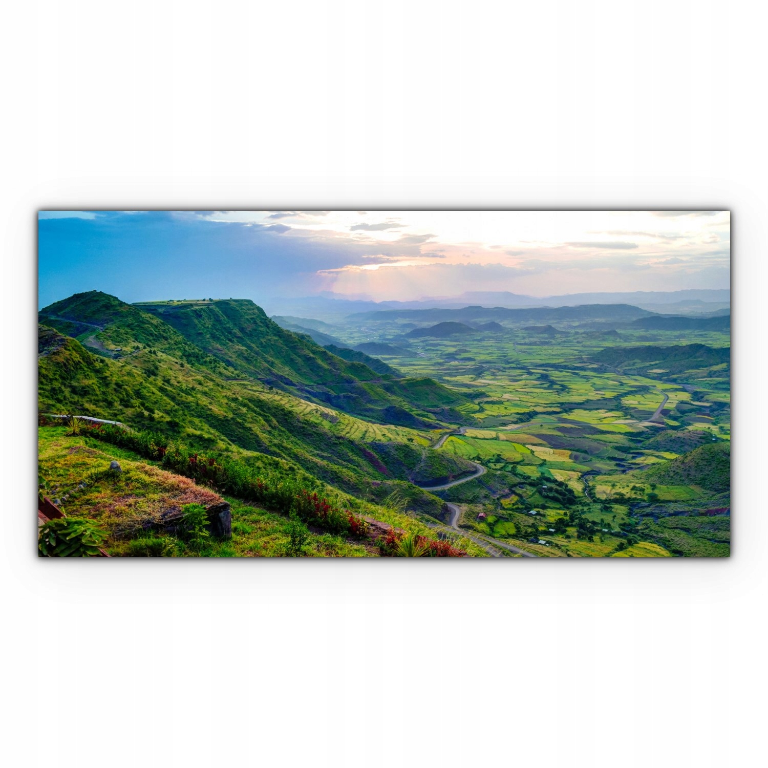 

Canvas na ramie ścienny 120x60 Góry Drzewa Natura