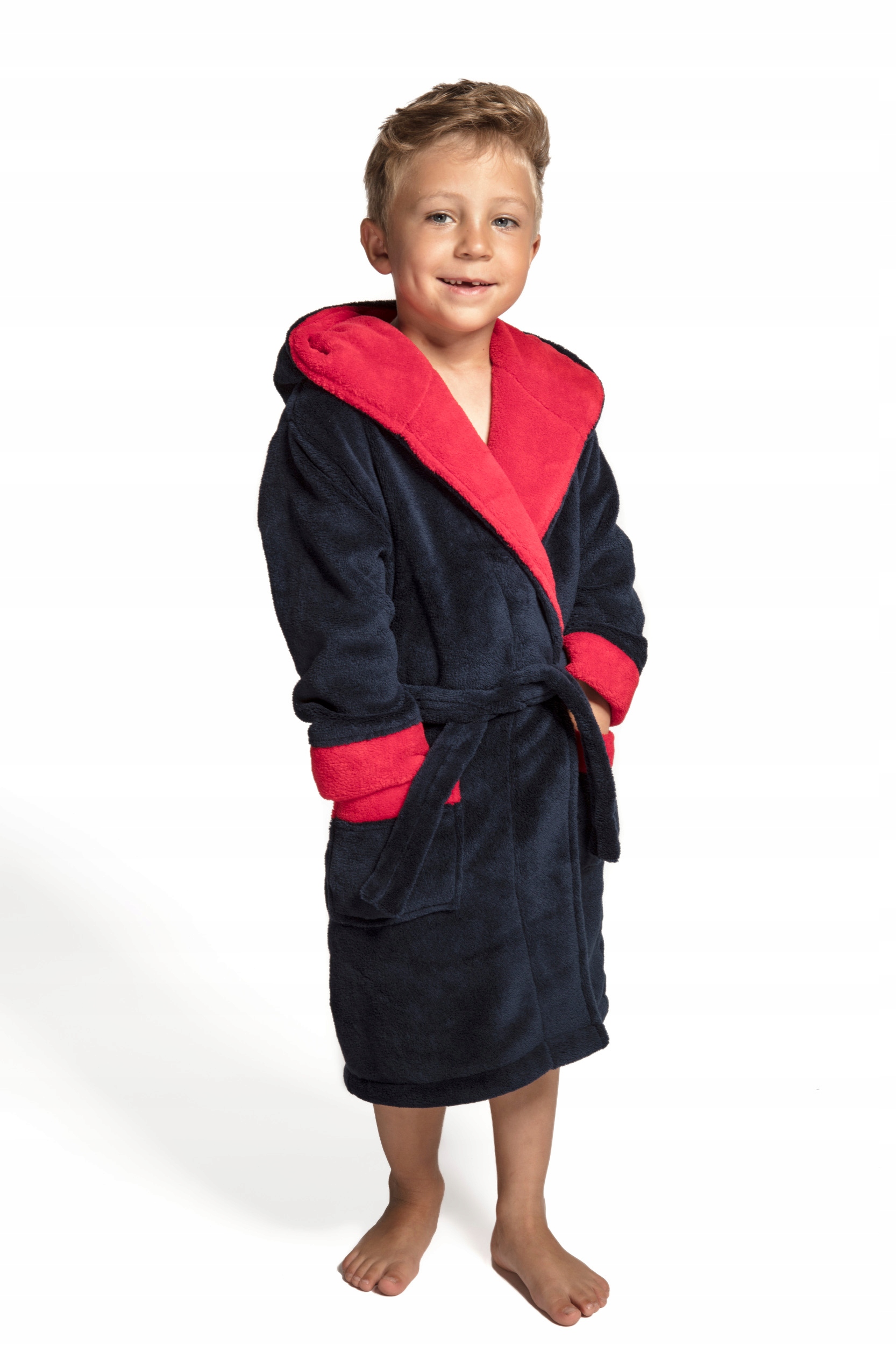 

Envie Szlafrok Dziecięcy Delfino Navy/red 158/164