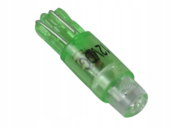 

żarówka Led T5 R5 w1,2w w2,3w 12v zielona