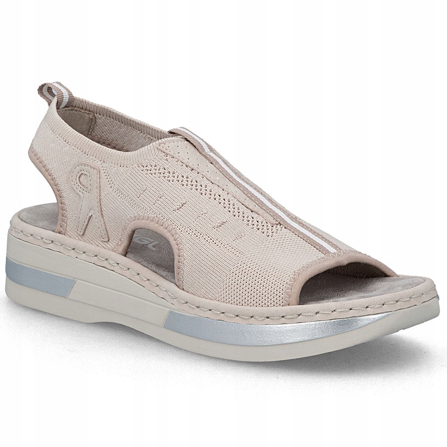 Dámské nazouvací sandály na platformě růžové Rieker V59B5-31 38