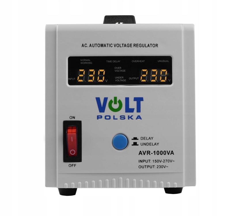 STABILIZATOR NAPIĘCIA AVR 1000 8% PRECYZJI POD AGREGAT FOTOWOLTAIKĘ PIEC CO Marka Volt Polska