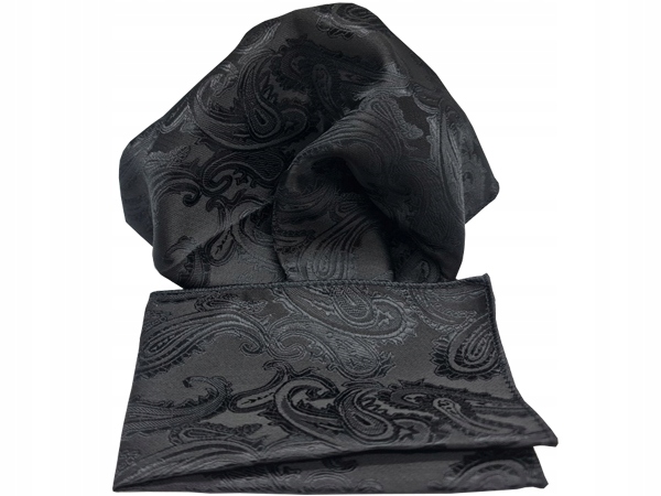 CZARNA WE WZORY POSZETKA WYPUSTKA BUTONIERKA