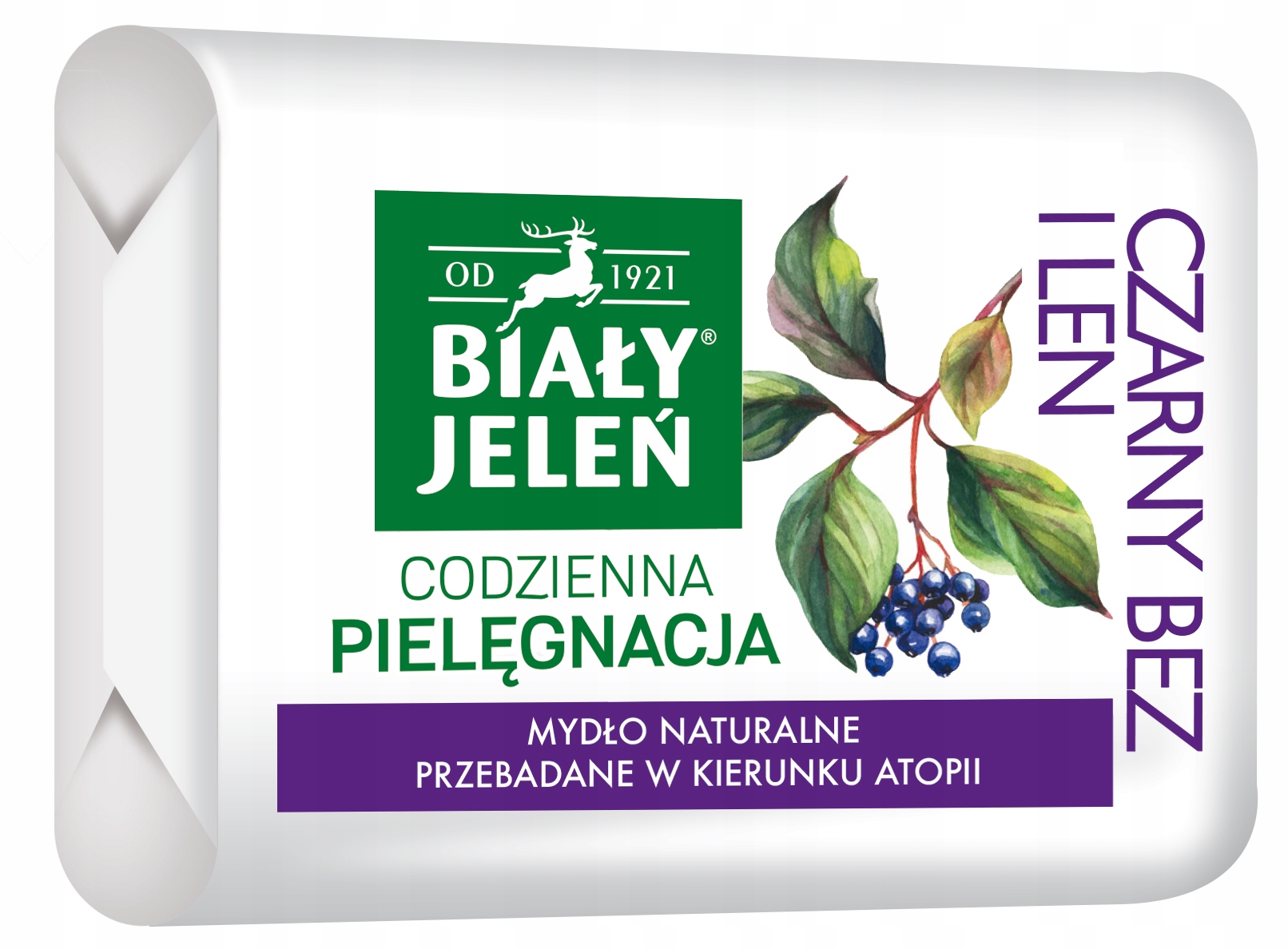 

Biały Jeleń mydło Premium z czarnym bzem 100gr