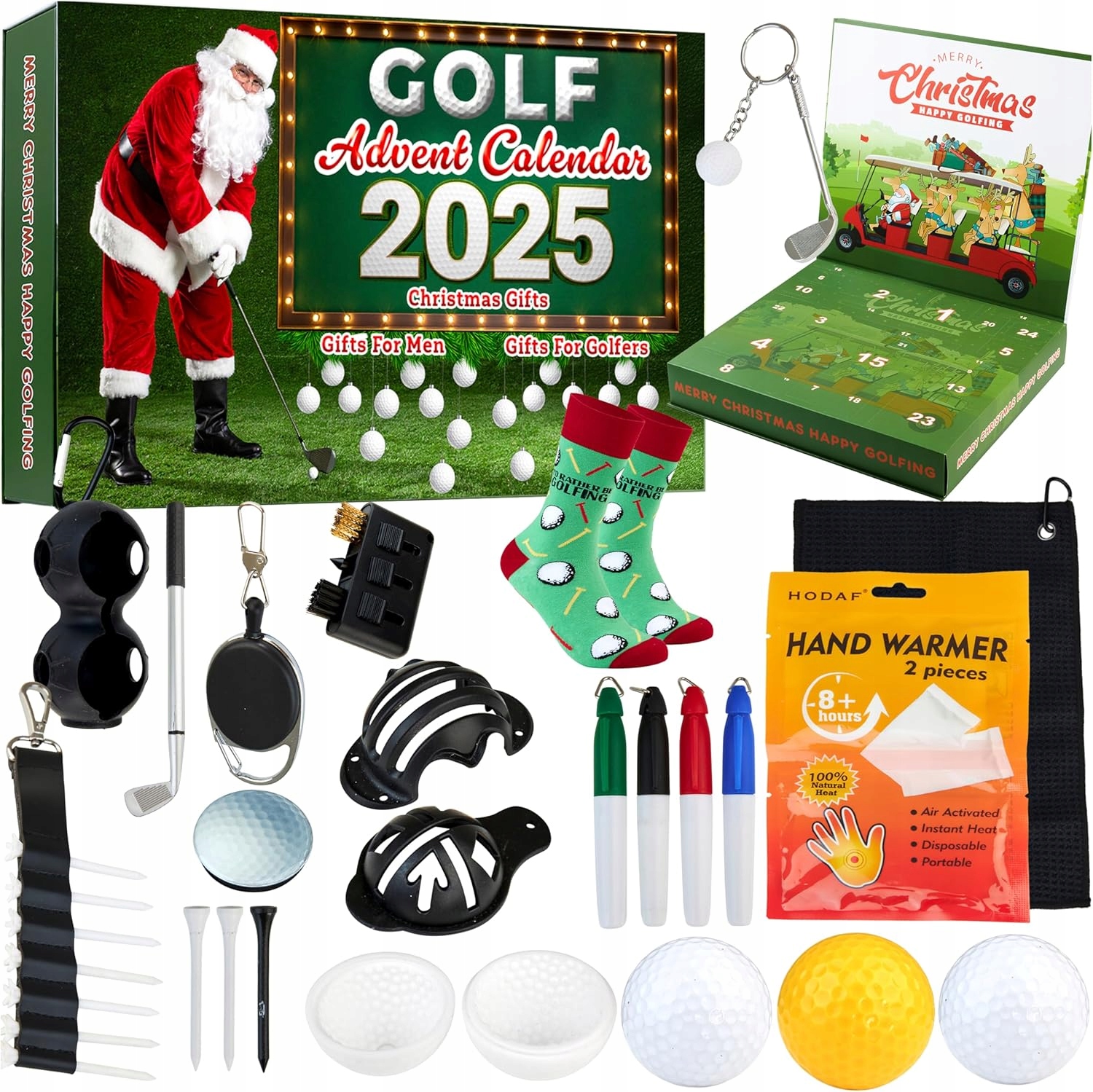 KreativeKraft Golf Adventní kalendář 2025 pro muže a fanoušky golfu