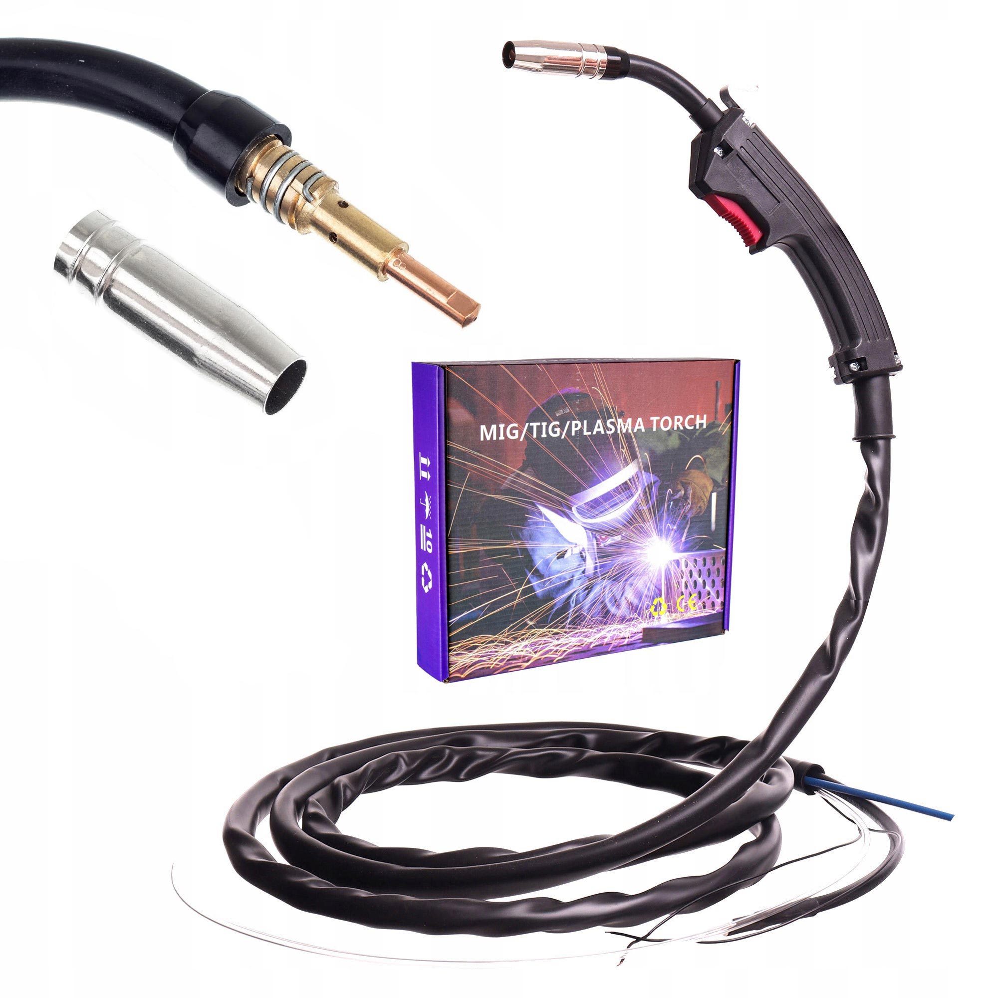 Svařovací Držák S Plynovým Ventilem Pro Migomat Mig Mag, Sada Příslušenství