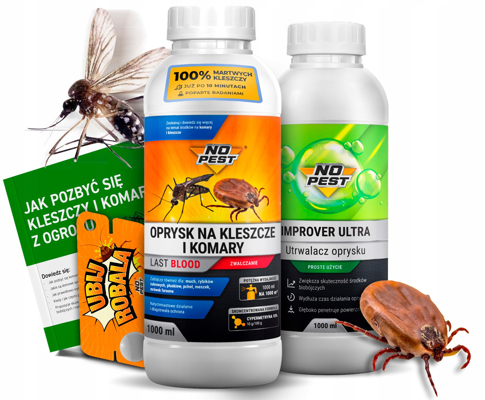 ULTRA MOCNY OPRYSK NA KLESZCZE ŚRODEK PREPARAT 1L UTRWALACZ OPRYSKU NO PEST