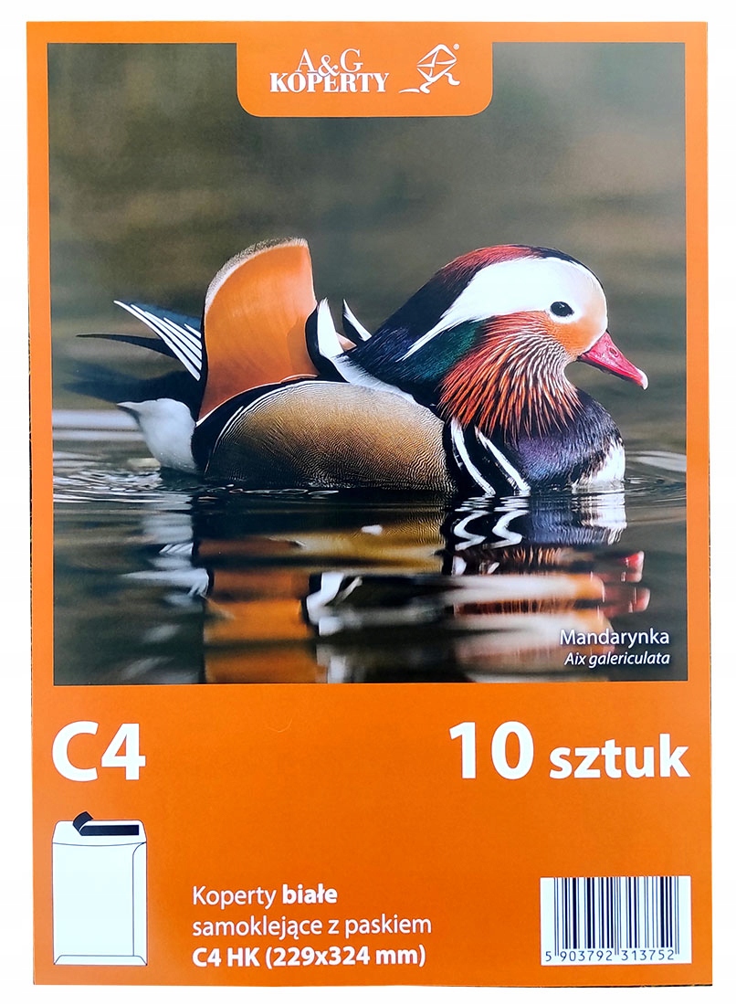 

Koperty listowe biurowe C4 Hk z paskiem 10 szt.
