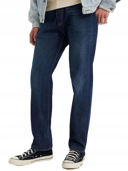 Levi's Pánské Džíny Jednoduché Tmavě Modré S Knoflíky 30/32 Xta