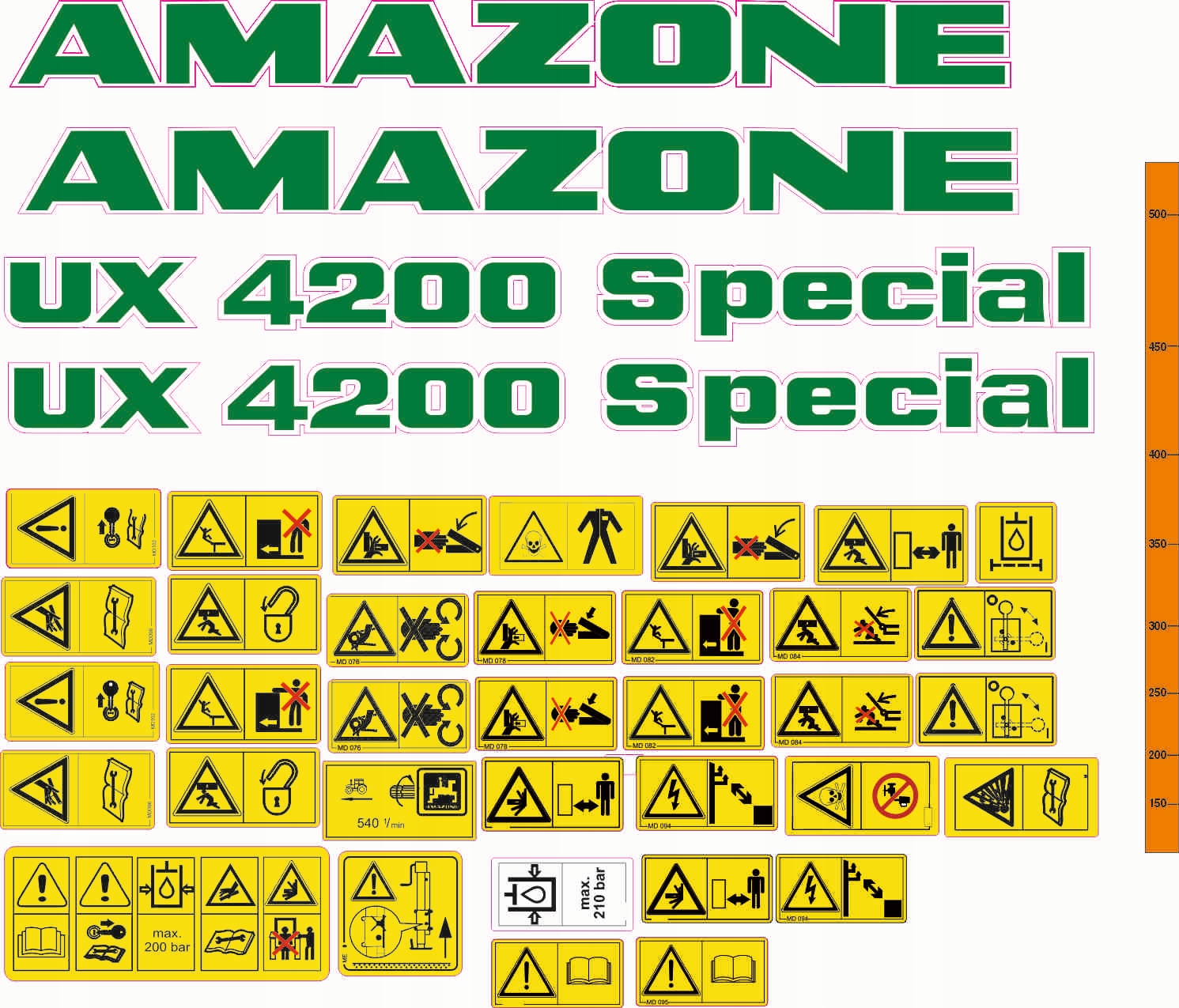 NAKLEJKI NAKLEJKA OKLEJENIE AMAZONE ux 4200