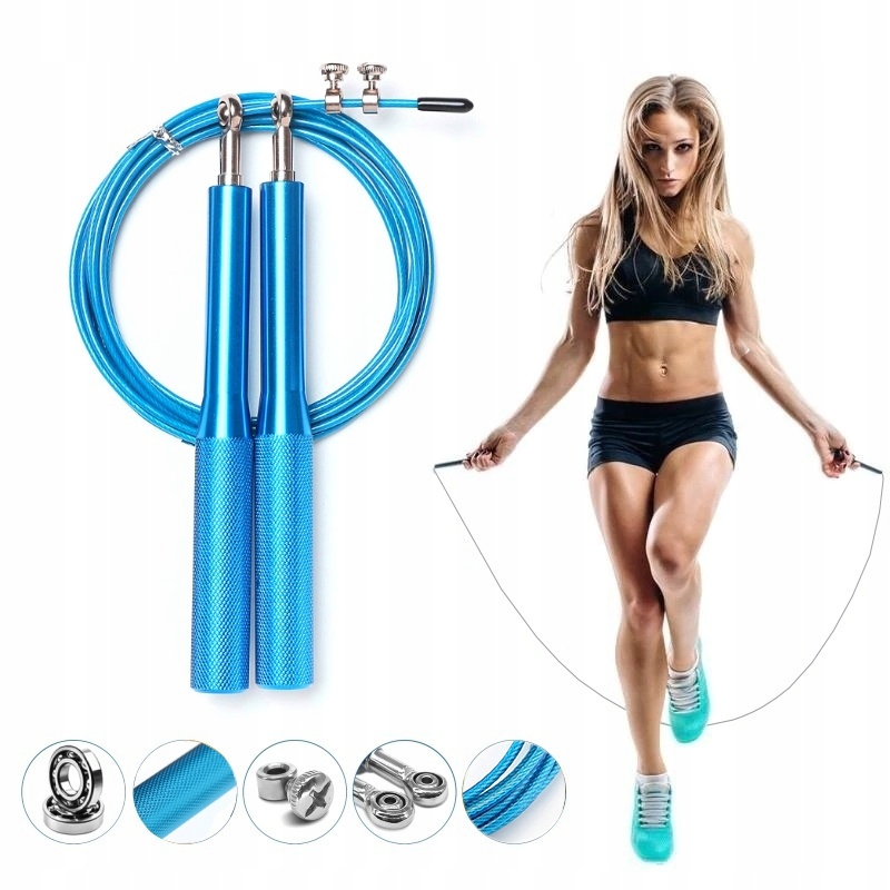

Szybka Skakanka Z Łożyskami Z Regulacją Fitness